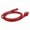 Add-On Addon 5Ft C14 To C19 14Awg 100-250V Red Power Extension Cable ADD-C142C1914AWG5FTRD